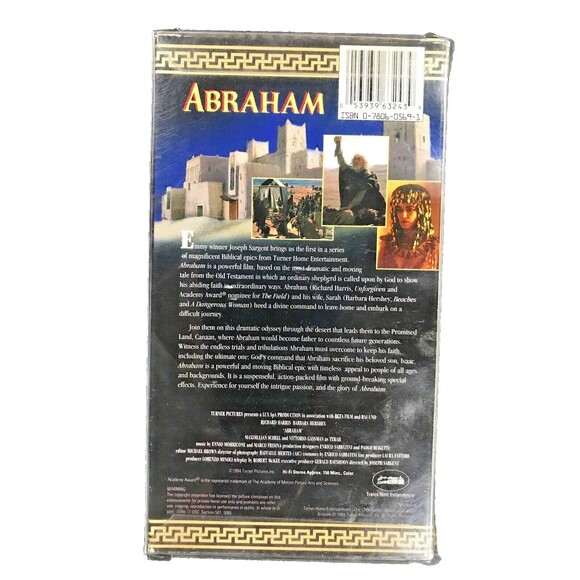 Abraham (VHS, 1994) Richard Harris, Barbara Hershey - Picture 2 of 4